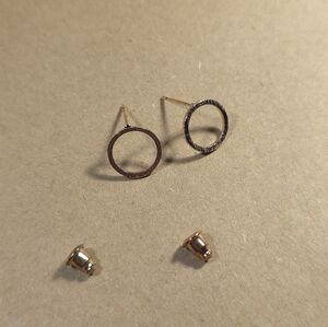 Elegant Rose Gold Stud Earrings